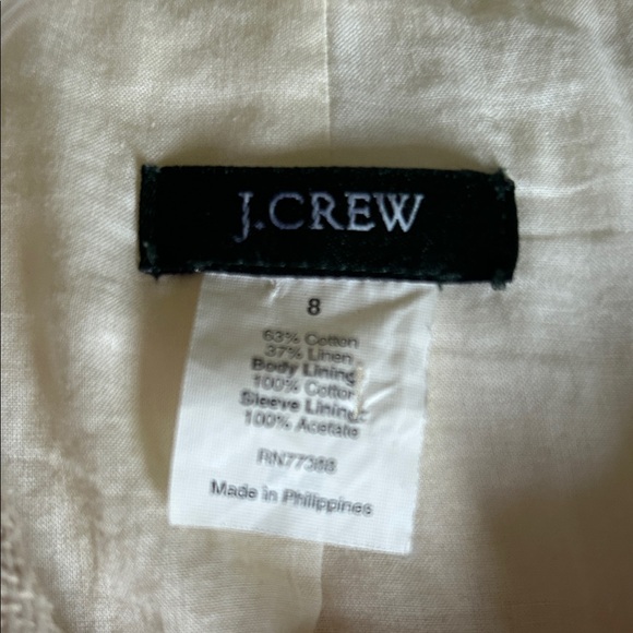J. Crew Cream Textured Blazer - Picture 2 of 5